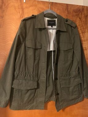 Banana Republic Olive Green Military Field Jacket